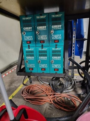 Crest #OCJ-1826, manual 4-station ultrasonic cleaning system, 18" W x 26" L x 18" H, 1999 - Image 2