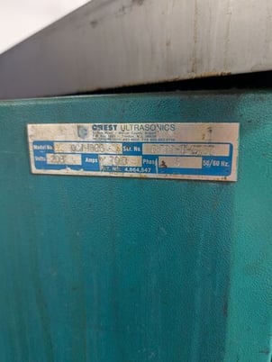 Crest #OCJ-1826, manual 4-station ultrasonic cleaning system, 18" W x 26" L x 18" H, 1999 - Image 3