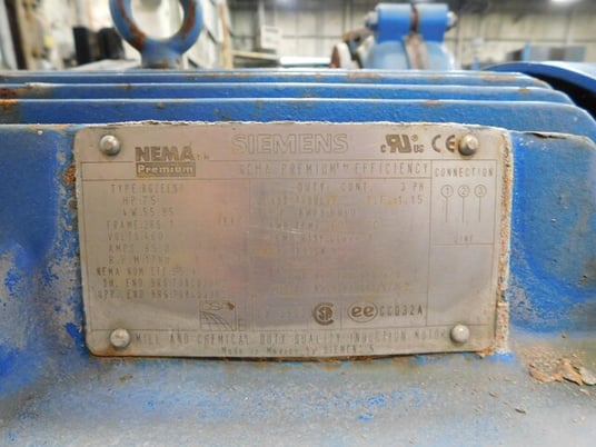 Warman #6/4AH, slurry pump, 75 HP motor, 1780 RPM, 460 V. - Image 10