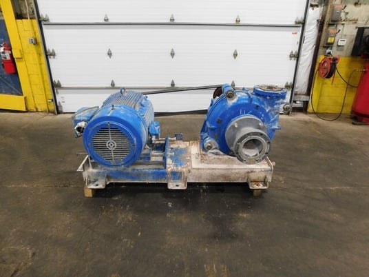 Warman #6/4AH, slurry pump, 125 HP motor, 1785 RPM, 460 V. - Image 2