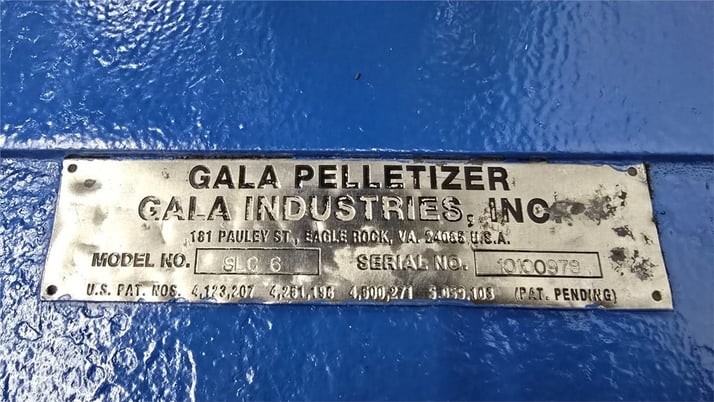 Gala #SLC-6, underwater pelletizing system w/ Control panel, Fr.112M - Image 5