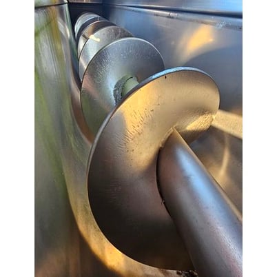 9" diameter x 10' long, Continental, Stainless Steel screw auger conveyor Feeder - Image 2