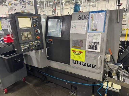 Tsugami #BH38, 7-Axis, Swiss type CNC automatic horizontal lathe, 1.5"bar, 15 HP, 6000 RPM - Image 1