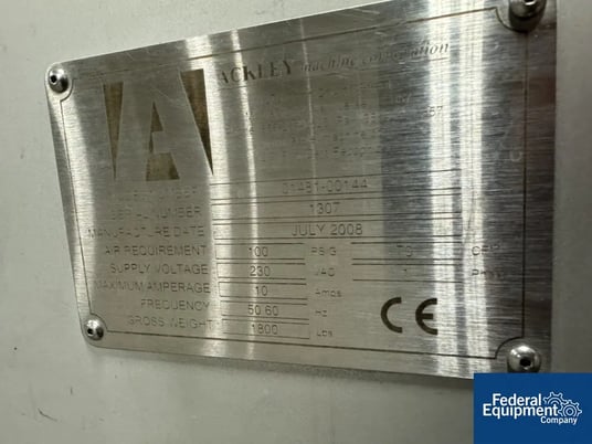 Ackley #01481-00144, Adjustable Ramp Printer, 230 V., CE rated, 2008 - Image 6