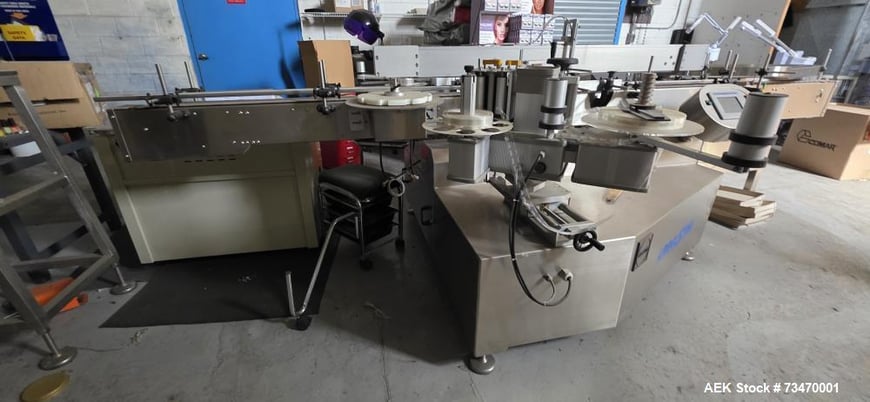 Capmatic, Bottling Line for Nail Polish, Capper, Filler, Labeler, Stainless Steel, Allen Bradley Controls - Image 1