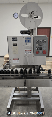 PDC #40-M, Tamper Evident Neck Band Applicator, w/ Heat Tunnel, Stainless Steel, 80 CPM, 3/8"-3" diameter x - Image 1