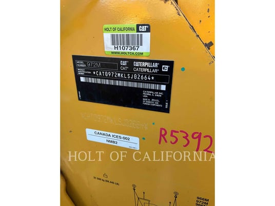 Cat 972M, Wheel Loader, 1084 hours, S/N: LSJ02664, 2019 - Image 6