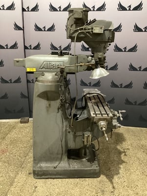 Alliant #42VC, vertical mill, 9" x42"table, 2 HP - Image 1
