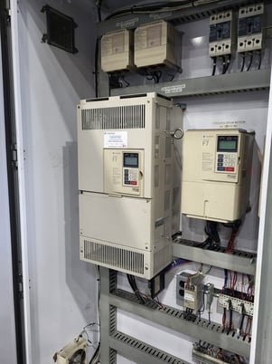 16" x 48" 2-roll vertical roller bearing calender with 6 cooling drums - Image 8