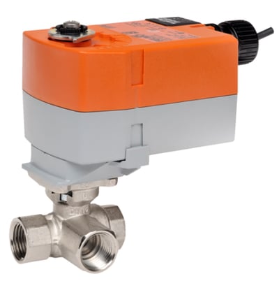 Belimo B309+TFRB24 3-Way 1/2" Characterized Control Valve (CCV), Cv 0.8 - Image 1