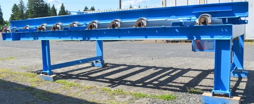 51" wide x 14' long, Powered roll case 14FT, 9 rolls, 51" x 6" diameter, chain drive power rolls - Image 6