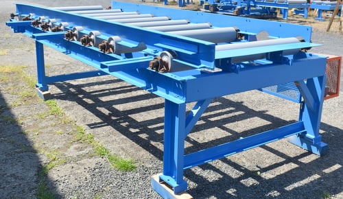 51" wide x 14' long, Powered roll case 14FT, 9 rolls, 51" x 6" diameter, chain drive power rolls - Image 8