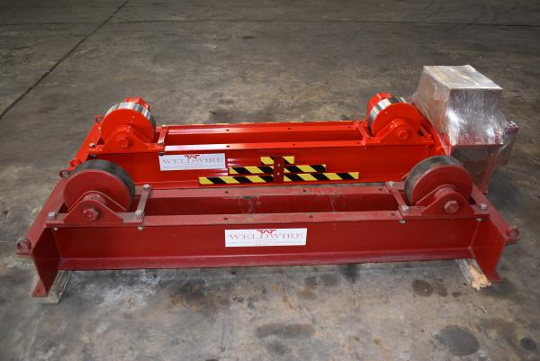 10 Ton, WeldWire #WWSD-10 / WWSI-10, tank turning rolls, steel wheel, new driver / used idler, 6"-13' - Image 1