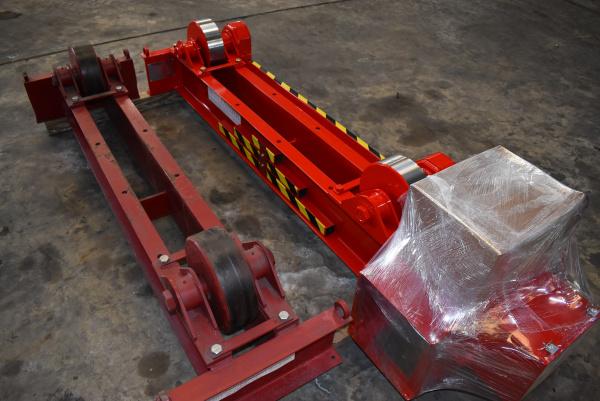 10 Ton, WeldWire #WWSD-10 / WWSI-10, tank turning rolls, steel wheel, new driver / used idler, 6"-13' - Image 4