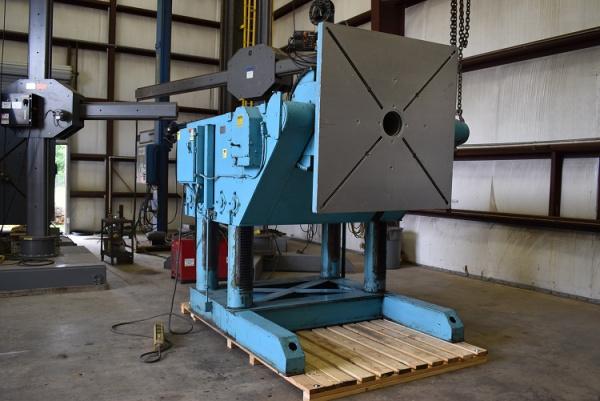 25000 lb. Aronson #GE-250, welding positioners, 60" x 60" table, geared elevation - Image 3