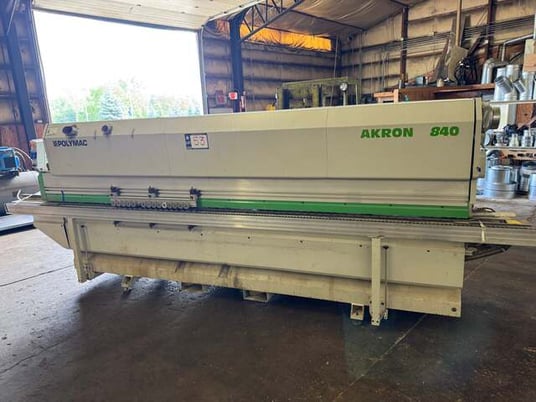 Biesse #Polymac-Akron-840, Edgebander with Pre-Mill, end trim, corner rounder, 230 VAC, 22 kw, 2007 - Image 2