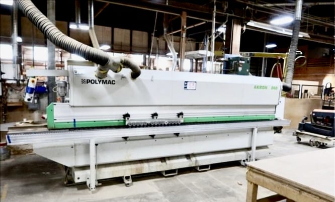 Biesse #Polymac-Akron-840, Edgebander with Pre-Mill, end trim, corner rounder, 230 VAC, 22 kw, 2007 - Image 6