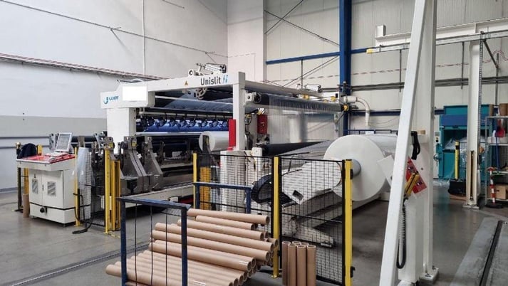 Kampf #Unislit-II, 140" duplex independent arm slitter rewinder, 2600 FPM, 51" unwind diameter, 2019 - Image 1