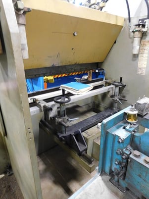 55 Ton, Darley #EHP50-20/15, hydraulic press brake, 4.72" stroke, 10" throat, 61" between housing, Delem - Image 2