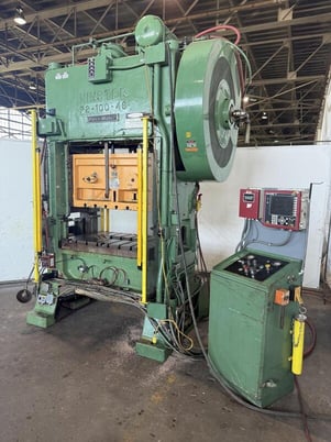 100 Ton, Minster #P2-100-48 Piece Maker, straight side double crank, 4" stroke, 20" Shut Height, 4" adj., 48" - Image 2