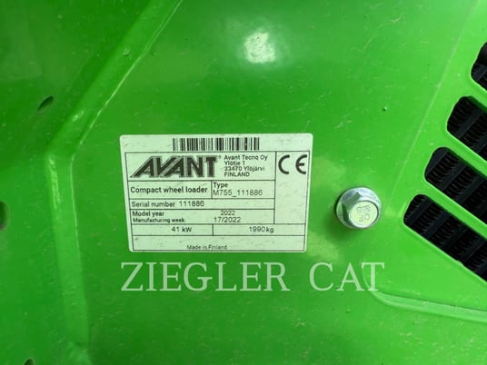 Avant Techno Oy 755I, Wheel Loader, 6 hours, S/N: 111886, 2022 - Image 6