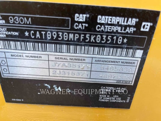 Cat 930M, Wheel Loader, 314 hours, S/N: F5K03510, 2024 - Image 6