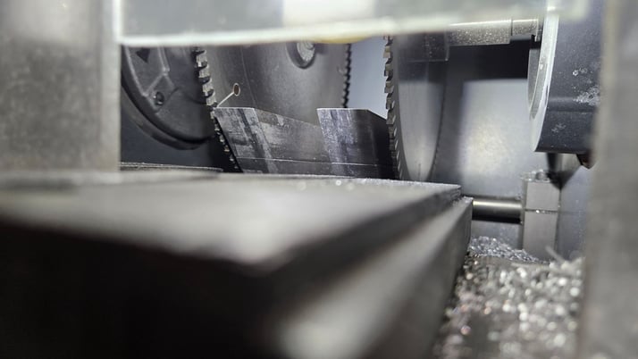 Custom dual saw blade metal finishing machine, dual 1/2 HP motors - Image 7