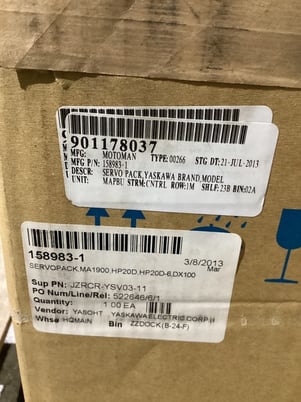 Yaskawa #JZRCR-YSV03-11-DX100, robot servopack amplifier, new - Image 3