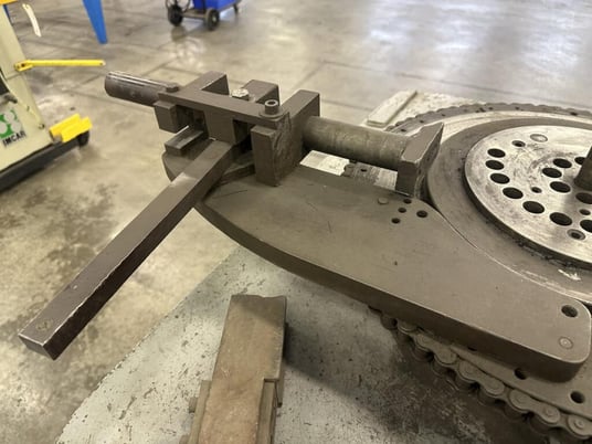 DiAcro #3, manual bender with dies & heavy duty mobile steel table - Image 7