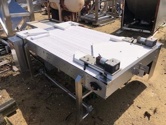 41" w x 72" l fp d, Bi-Flow Conveyor, w/(2) 7.5" width, (2) 6" width & (4) 3.5" width Slat Conveyors, (2) - Image 3