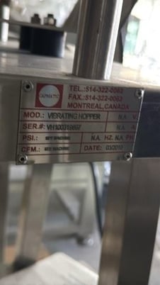 Capmatic, (3) Stainless Steel Vibrating Hoppers, 2010 - Image 9