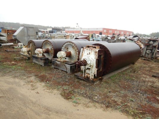 Beloit, Dryer Cans, Lot of 4, 48" diameter x 129" face, 75 psi @ 450 F - Image 4