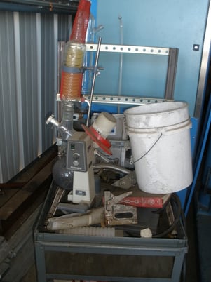 Buchi #RE111, Rotavapor, On Cart, w/Glass Bottle with Coils - Image 1