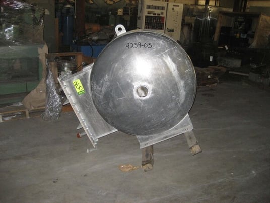 Semco #124, Stainless Steel Fin Tube Air Cooled Heat Exchanger, 800 scfm, 24" x 24" Size, 12 GPM - Image 1
