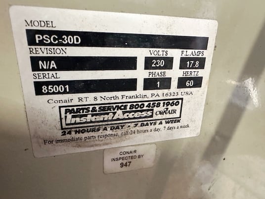 Conair #PSC30D, Fly Knife Cutter, 3" Diameter, LE650 Control, 230 V - Image 5