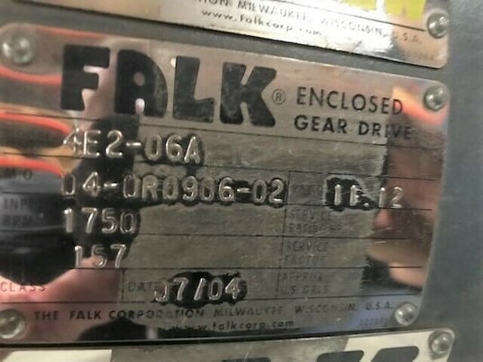 1750 RPM, Falk #4E2-06A, gear reducer, 157 RPM out, 11.12 ratio, remanufactured - Image 7