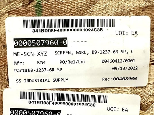 B M & M screen frames, Stainless, unused (10 available) - Image 8
