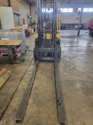 8250 lb. Hyster #S80XM, LB lift truck, 8' forks, side shift, 145" lift, - Image 2