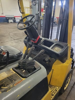 8250 lb. Hyster #S80XM, LB lift truck, 8' forks, side shift, 145" lift, - Image 6