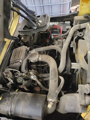 8250 lb. Hyster #S80XM, LB lift truck, 8' forks, side shift, 145" lift, - Image 8