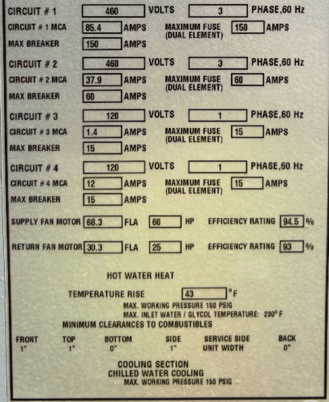 Engineered Air Airtex #LM46C/C, LOT of 7 Containerized Outdoor Air Handling Unit, 40,000 CFM, 40"/44" fans - Image 4
