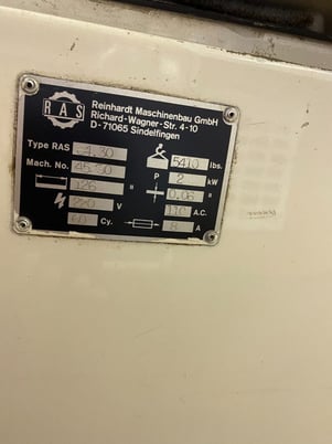 120" Ras #64.30, CNC folding machine, 16 gauge, 220 V. - Image 2