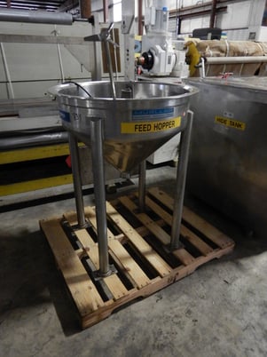 12.5 Gallon (50 Liter) Stainless Steel Feed Hopper - Image 1