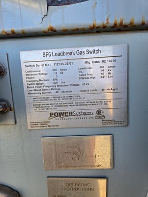 750 KVA 12470 Primary, 600 Secondary, Power Systems enclosed mini substations, 2014 - Image 3