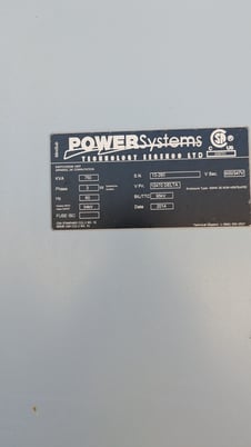 750 KVA 12470 Primary, 600 Secondary, Power Systems enclosed mini substations, 2014 - Image 7