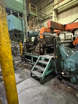 60000 lb. Sesco #12-1042, 54" cradle straightener servo feed line, .562"Thickness, 72" OD - Image 1