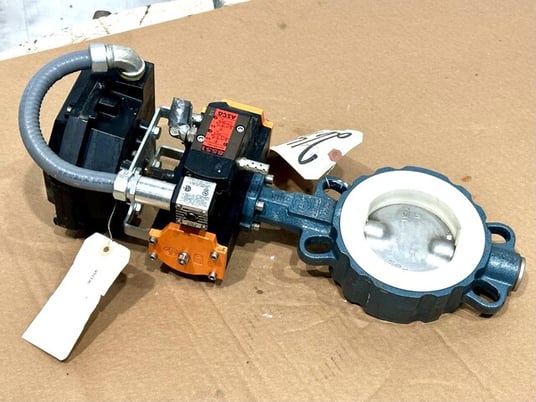 4" Ebro DN100 PN16 Z011-A, type EB5.1SYD, butterfly valve, 90 psi, 6" flange, 2" thick inlet to outlet - Image 3