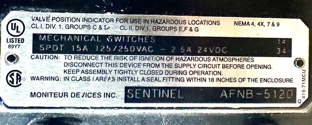 4" Ebro DN100 PN16 Z011-A, type EB5.1SYD, butterfly valve, 90 psi, 6" flange, 2" thick inlet to outlet - Image 4