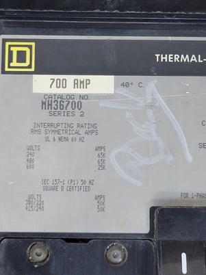 Square D MH36700, I-Line Circuit Breaker, 700 Amp, 600 Volts, 3P, UL & Nema, IEC certified - Image 3