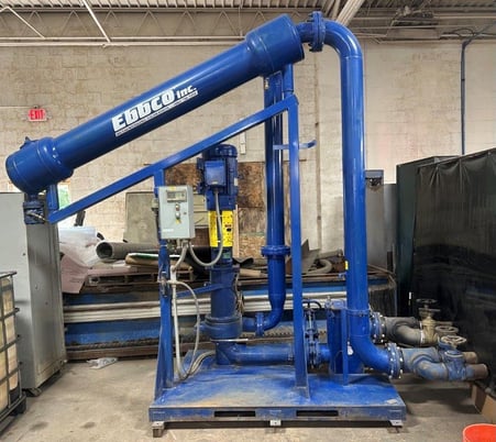 EBBCO #502, Garnet Removal System, 171-300 sq.ft., 6"/4" connections, 30 HP, 600 GPM, 220/440 V., w/ pvc - Image 1